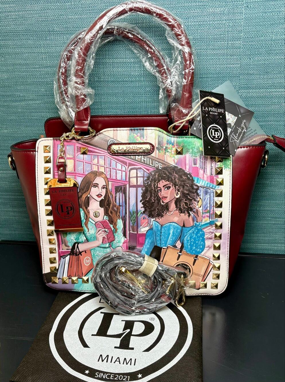 NWT - La Philipe 'In The City' Satchel - W/ Crossbody Strap
